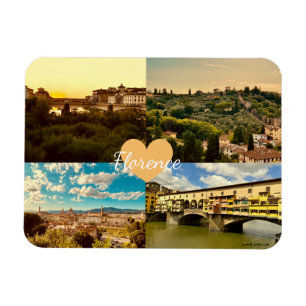 Anpassad Florensfotografi för Italien Magnet