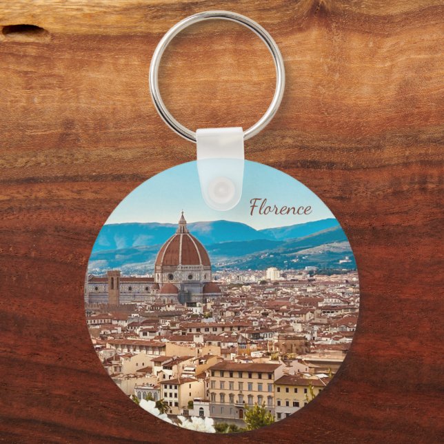 Anpassad Florensfotografi för Italien Nyckelring (Framsida)