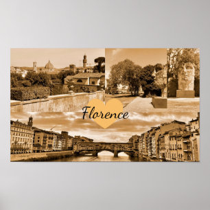 Anpassad Florensfotografi för Italien Poster