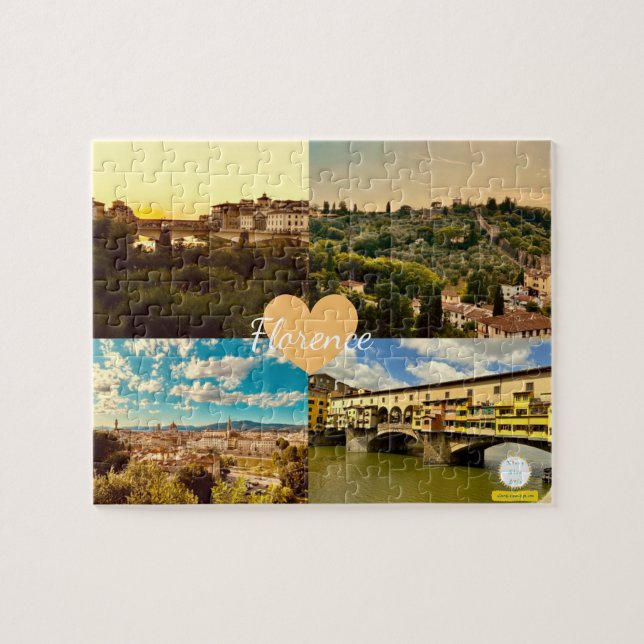 Anpassad Florensfotografi för Italien Pussel (Horisontell)