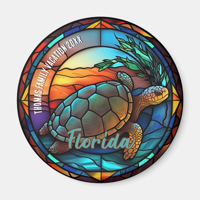 Anpassad Florida-utflyktssouvenir  Magnet (Framsidan)