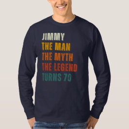 Anpassad födelsedag, mannen, myten, legenden t shirt
