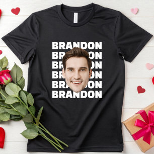 Anpassad födelsedagsansikte Personlig festfoto T Shirt