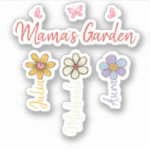 Anpassad födelsedagsblomma kopp namn, Mamas trädgå