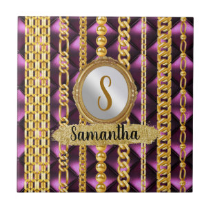 Anpassad födelsedagsgåva för fru, vän, syster kakelplatta