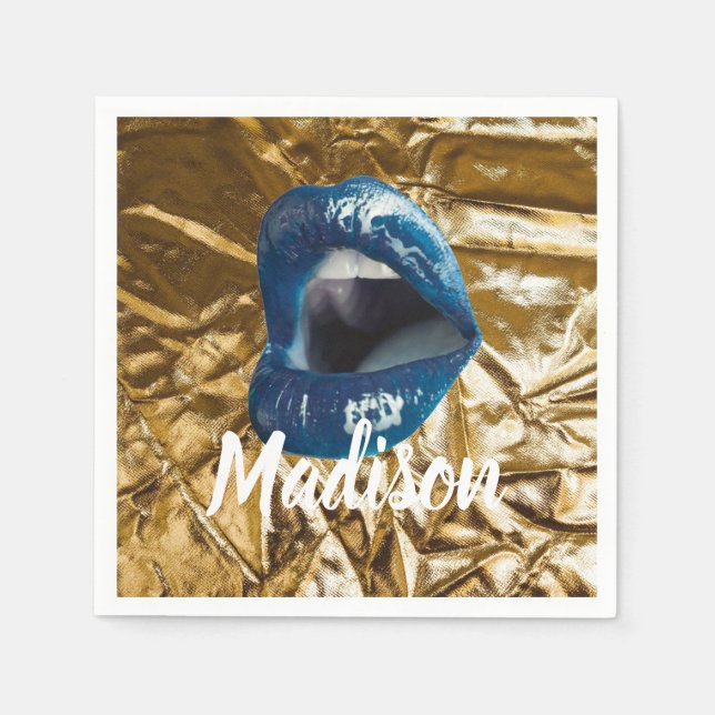 Anpassad födelsedagsgåva för fru, vän, syster pappersservett (Framsidan)