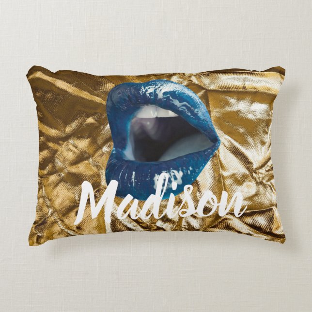 Anpassad födelsedagsgåva för fru, vän, syster prydnadskudde (Framsidan)