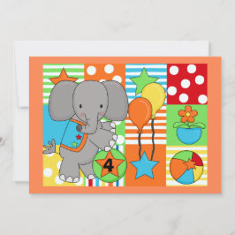 Anpassad födelsedagsinbjudan för Circus Fun Inbjudningar