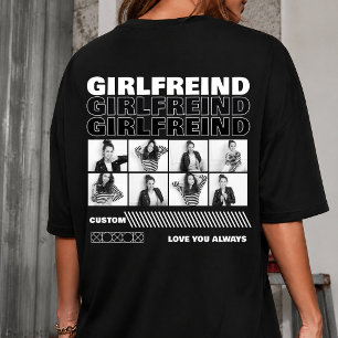 Anpassad födelsedagspresent i flickvänsstil t shirt