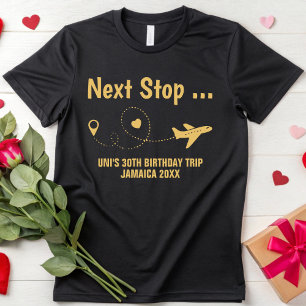 Anpassad Födelsedagsresa Tjejernas Resa Familjesem T Shirt