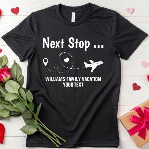Anpassad födelsedagsresa Tjejresan Familjesemester T Shirt