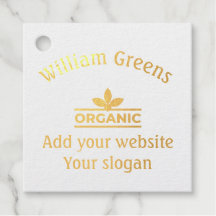 Anpassad foliepresentetikett