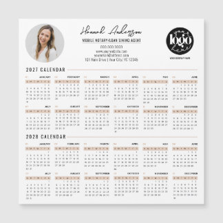 Anpassad Företag Din Logotyp 27 & 28 Kalender Magn