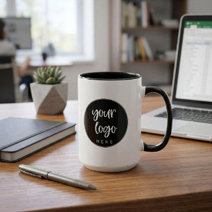 Anpassad företag logotyp kaffemugg