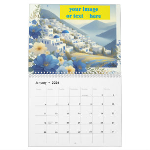 Anpassad företagslogotyp 2026 Väggkalender - Moder Kalender