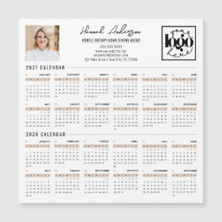 Anpassad företagslogotyp 2027 - 2028 Kalender Magn