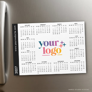 Anpassad företagslogotyp 2027 Magnetisk kalender