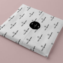 Anpassad företagslogotyp Chic present/produktförpa