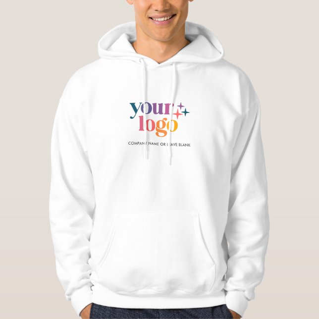 Anpassad företagslogotyp  hoodie (Framsida)