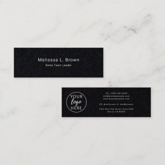 Anpassad företagslogotyp Minimalistisk typografi s Mini Visitkort