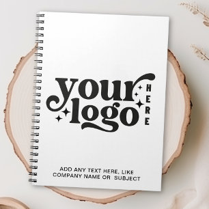 Anpassad företagslogotyp och text  anteckningsbok
