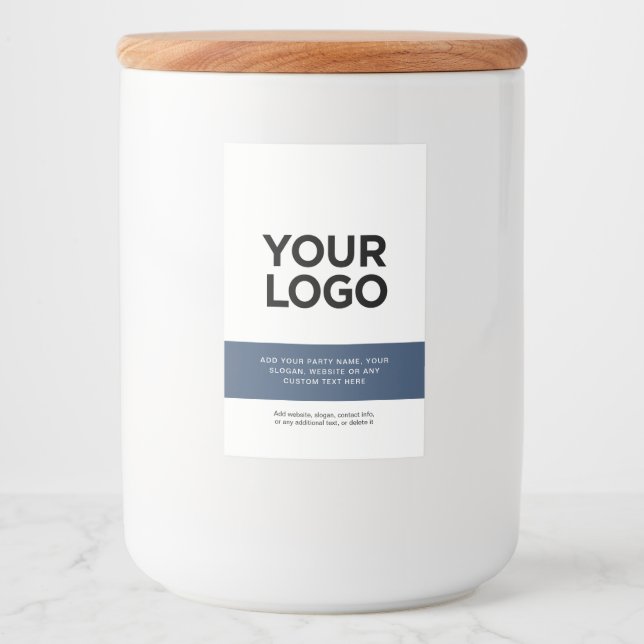 Anpassad företagslogotyp professionell företagside mat etikett (Framsida)