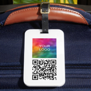 Anpassad företagslogotyp QR-kodnamn Textsökning fö Bagagebricka