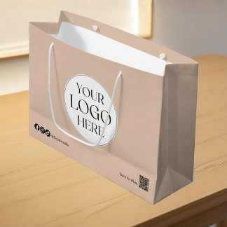 Anpassad företagslogotyp varumärkning shopping