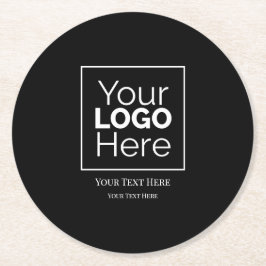 Anpassad företagslogotyp Varumärkt professionell  Underlägg Papper Rund