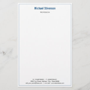 Anpassad företagsnamn Info Adress Brevpapper