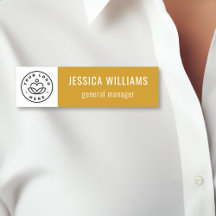 Anpassad företagssymbol Senapsgul Anställd