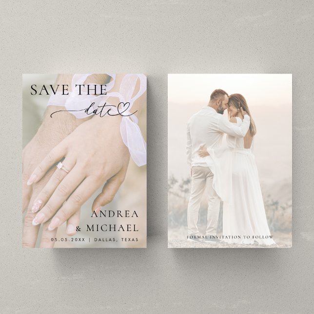 Anpassad Förlovningsring Foto Blek Bleknande Bröll Spara Datumet (Skapare uppladdad)