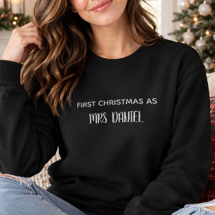 Anpassad Första julen som fru Daniel T Shirt