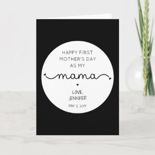 Anpassad Första Mors Dag Ny Mamma Kort