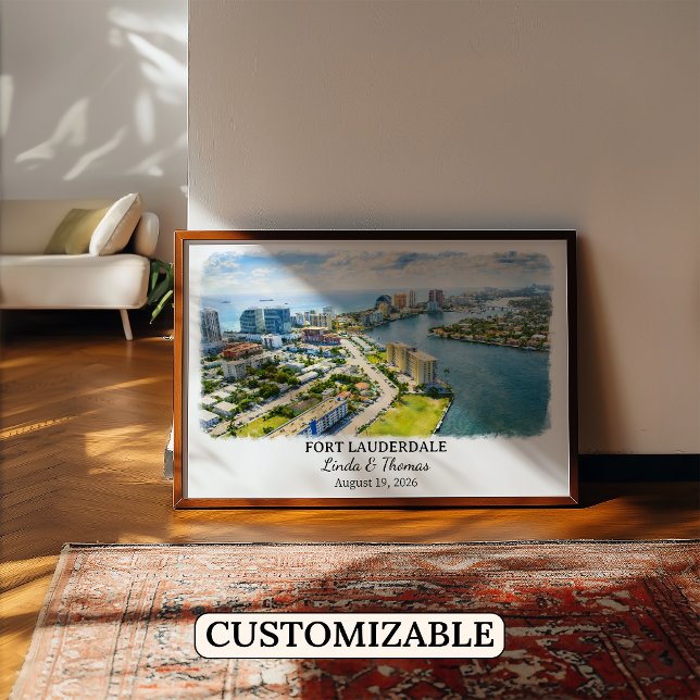 Anpassad Fort Lauderdale-väggkonst, Florida-affisc Poster (Skapare uppladdad)