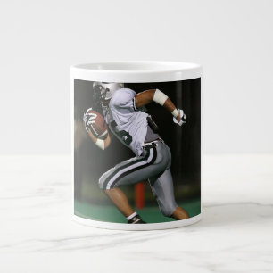 Anpassad fotboll foto sport jumbo mugg