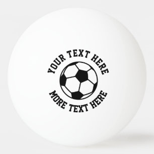 Anpassad fotboll sport logotyp bordtennis pingisboll