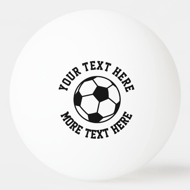 Anpassad fotboll sport logotyp bordtennis pingisboll (Framsidan)