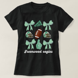 Anpassad fotbollsbågströja, anpassad skola, Cheerl T Shirt