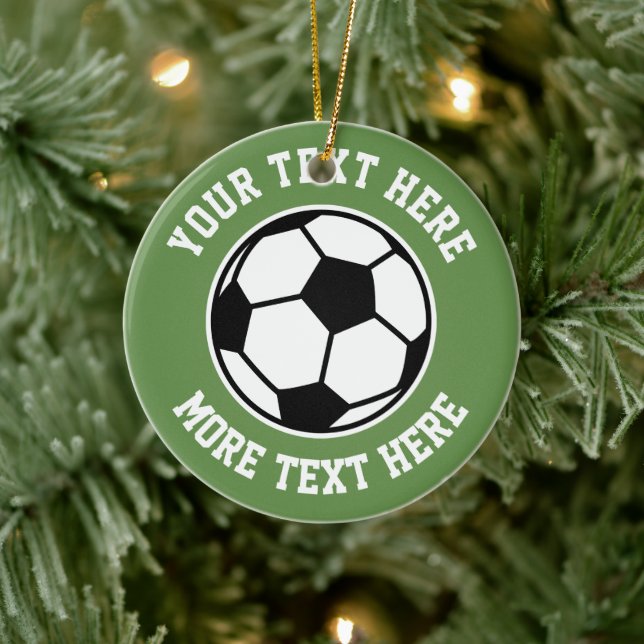 Anpassad fotbollsbaljsport julgran ornament (Träd)