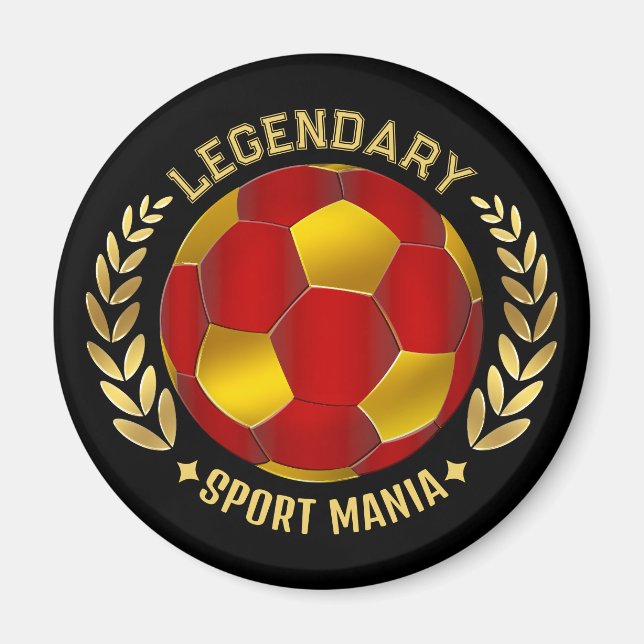 anpassad fotbollsgåva magnet (Framsidan)