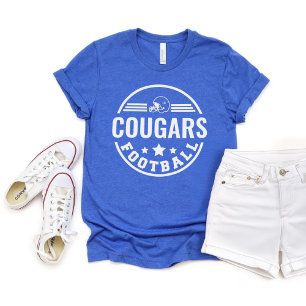 Anpassad fotbollslagssköld Royal Blue Mamma T Shirt