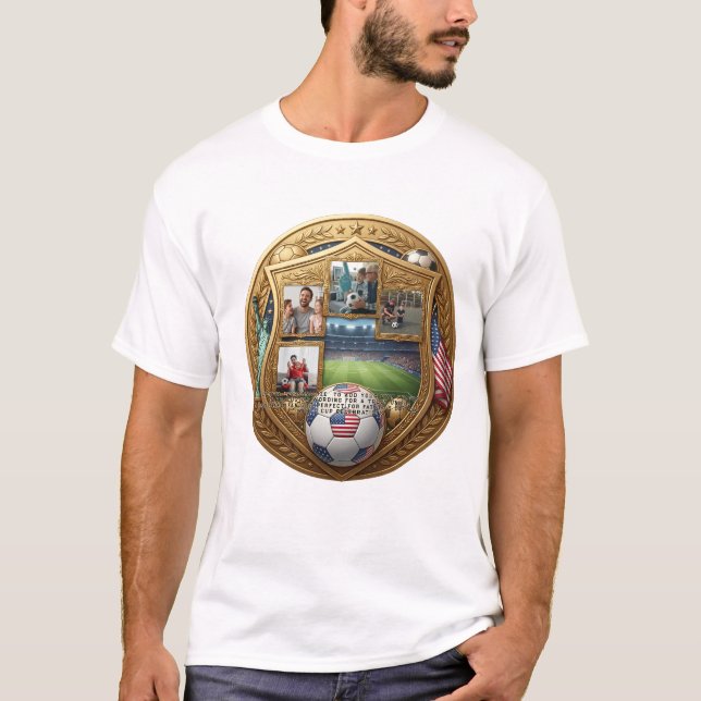Anpassad fotbollspappas skjorta t shirt (Framsida)