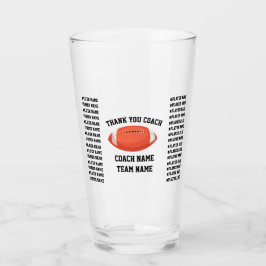 Anpassad fotbollstack till tränare och hela laget glaskopp