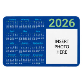 Anpassad Foto 2026 Kalender Magnet