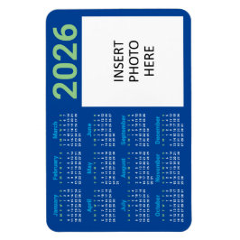Anpassad Foto 2026 Kalender Magnet