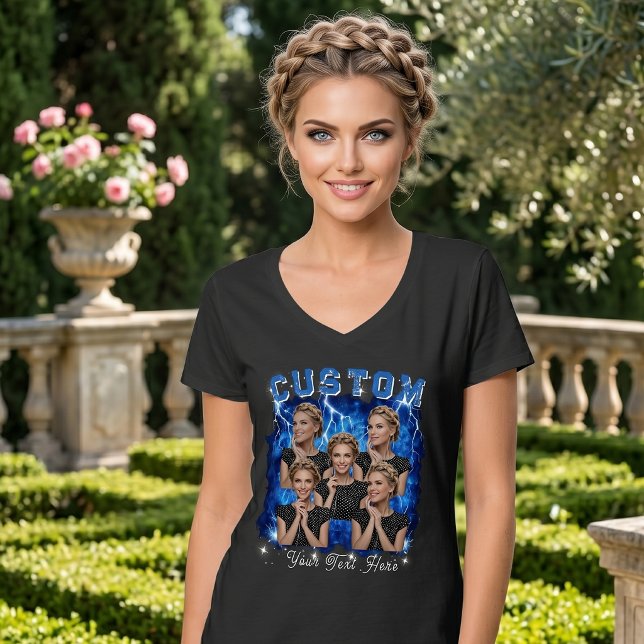 Anpassad Foto 90's Bootleg Rap T Shirt (Skapare uppladdad)