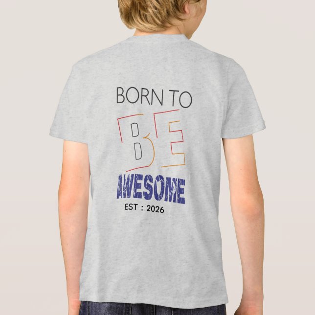 Anpassad Foto Barn T Shirt (Baksida)