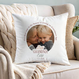 Anpassad Foto Bästa Mormor Någon Gång Kudde