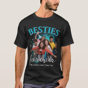Anpassad Foto Bästa Vänner Bootleg Rap Bästisar T Shirt